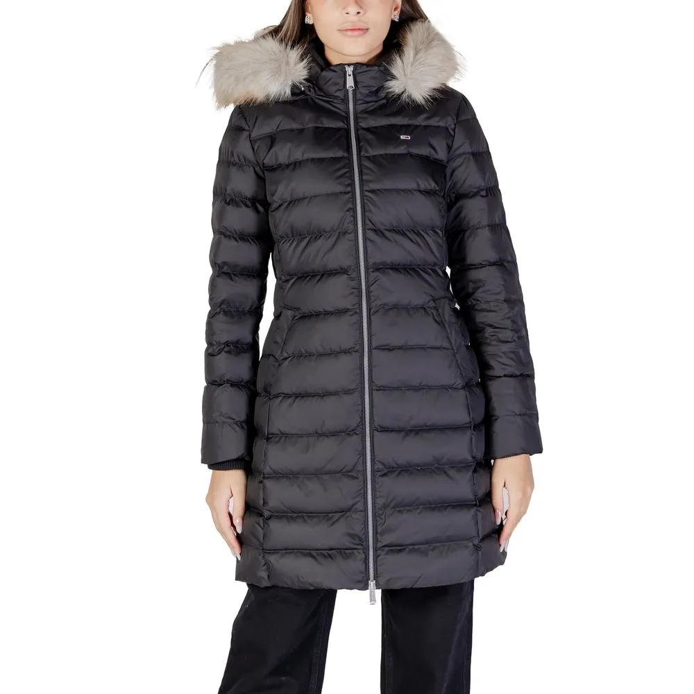 Tommy Hilfiger Jeans Women's Black Recycled Polyester Jackets & Coat