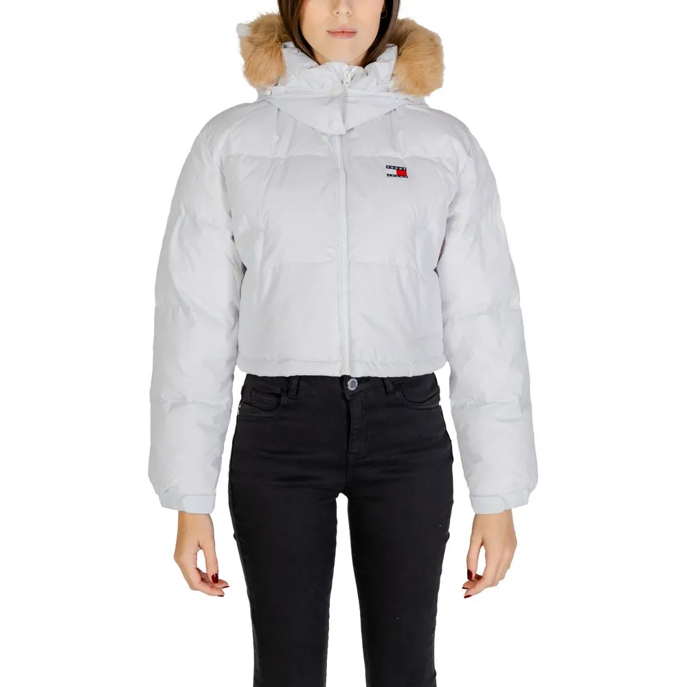Tommy Hilfiger Jeans Women's White Recycled Polyester Jackets & Coat
