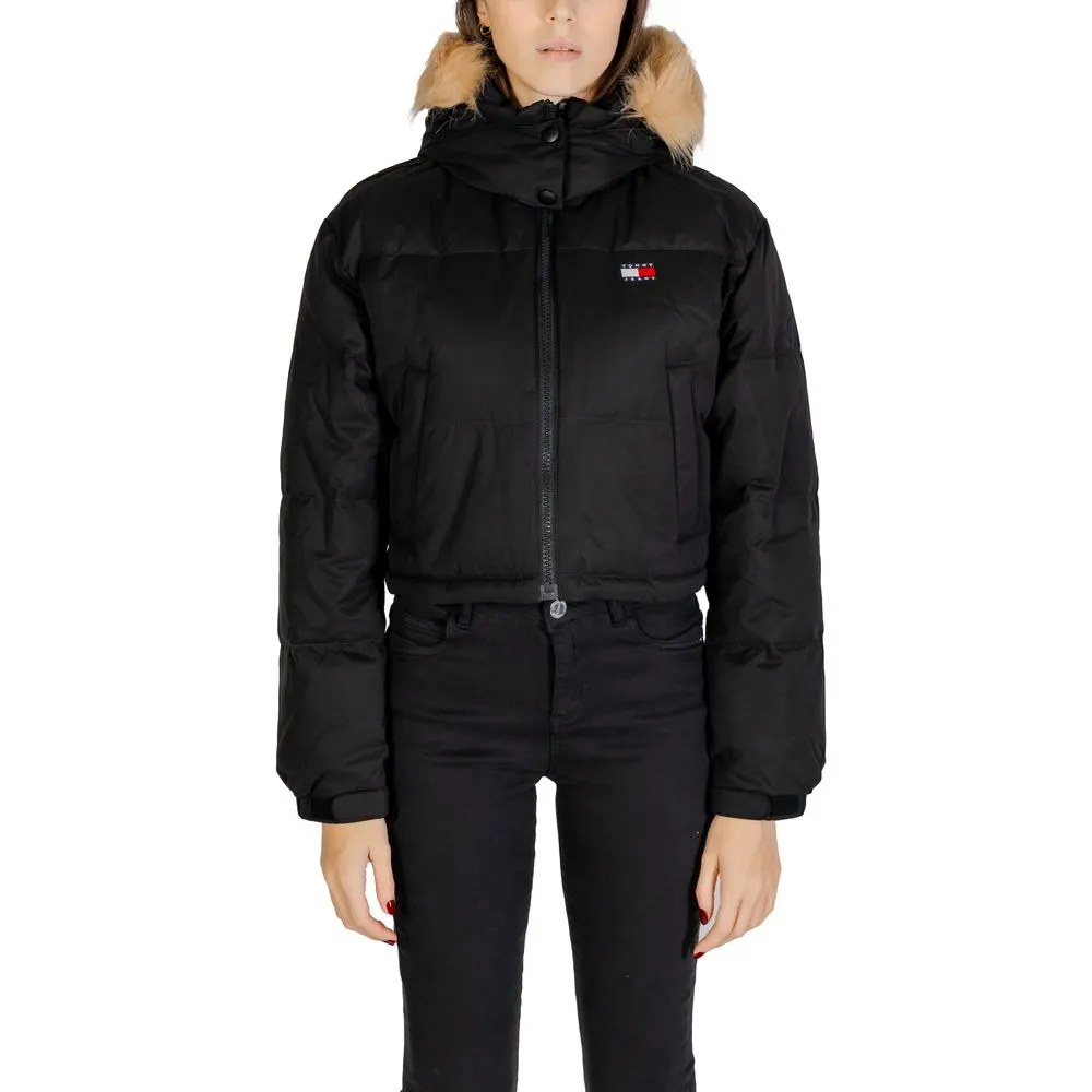 Tommy Hilfiger Jeans Women's Black Recycled Polyester Jackets & Coat