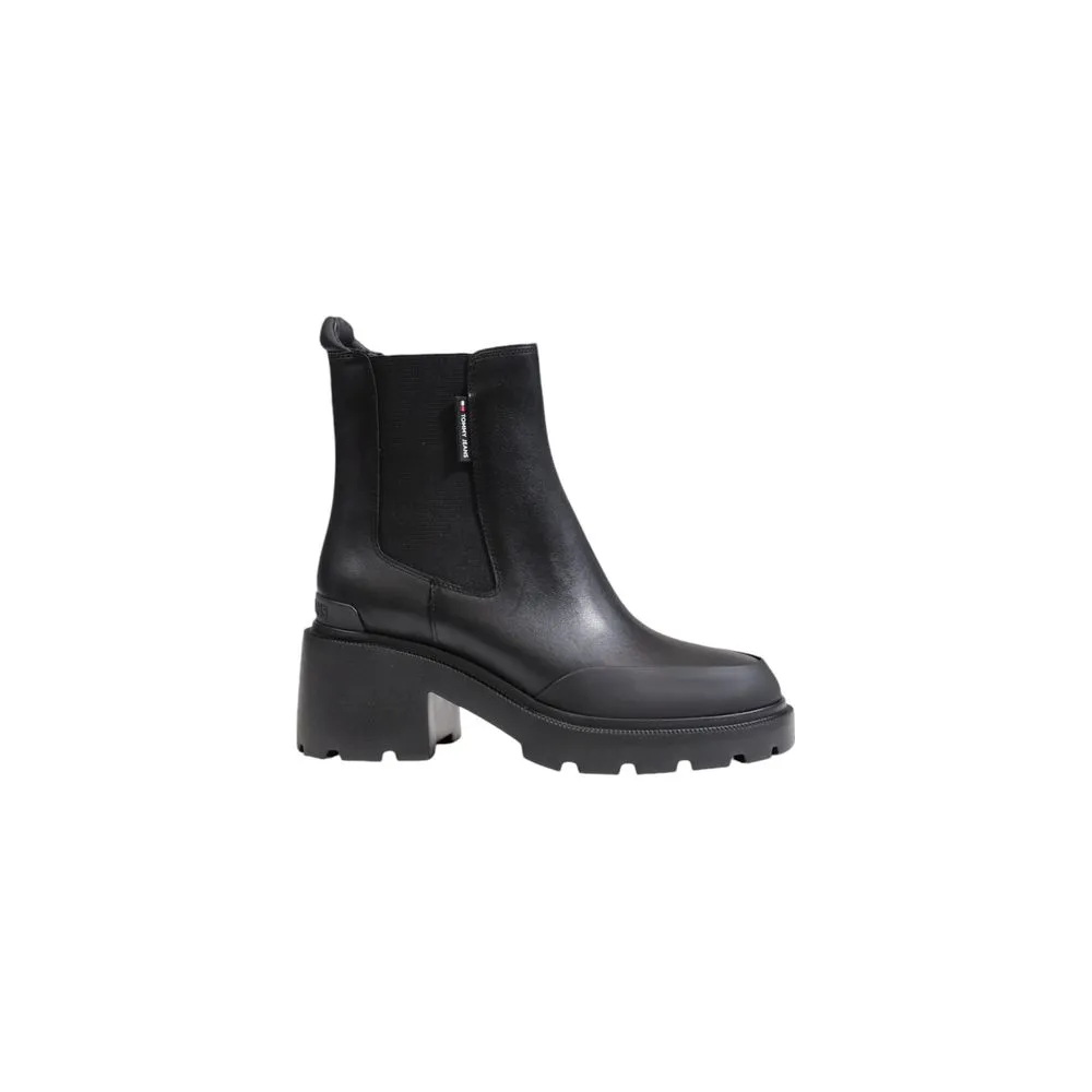 Tommy Hilfiger Jeans Women's Black Leather Boot