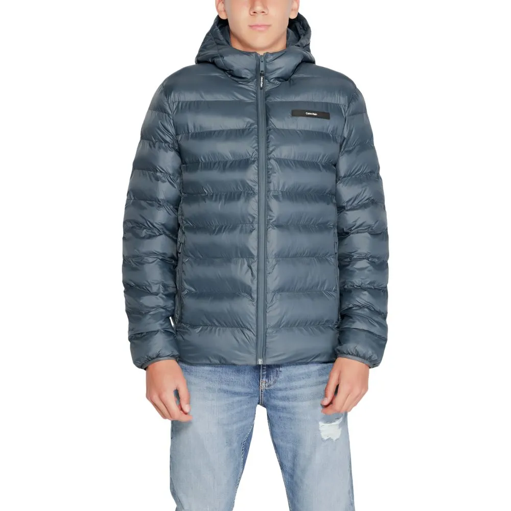 Calvin Klein Men's Black Polyester Polyester Jacket