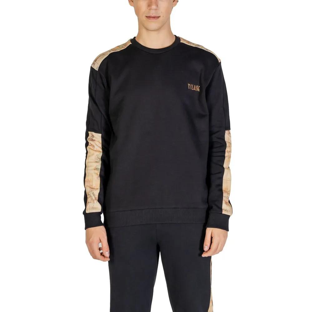 Alviero Martini Prima Classe Men's Black Cotton Sweater