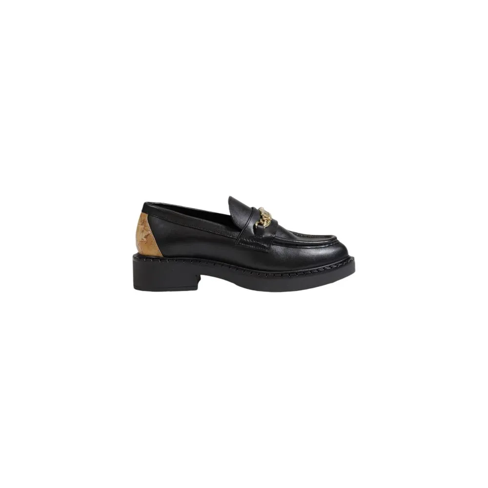 Alviero Martini Prima Classe Women's Black Leather Flat Shoe