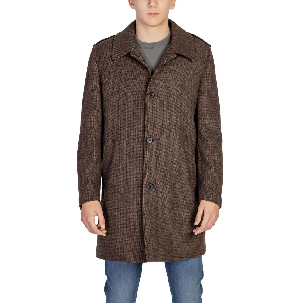 Antony Morato Men's Brown Wool Jacket