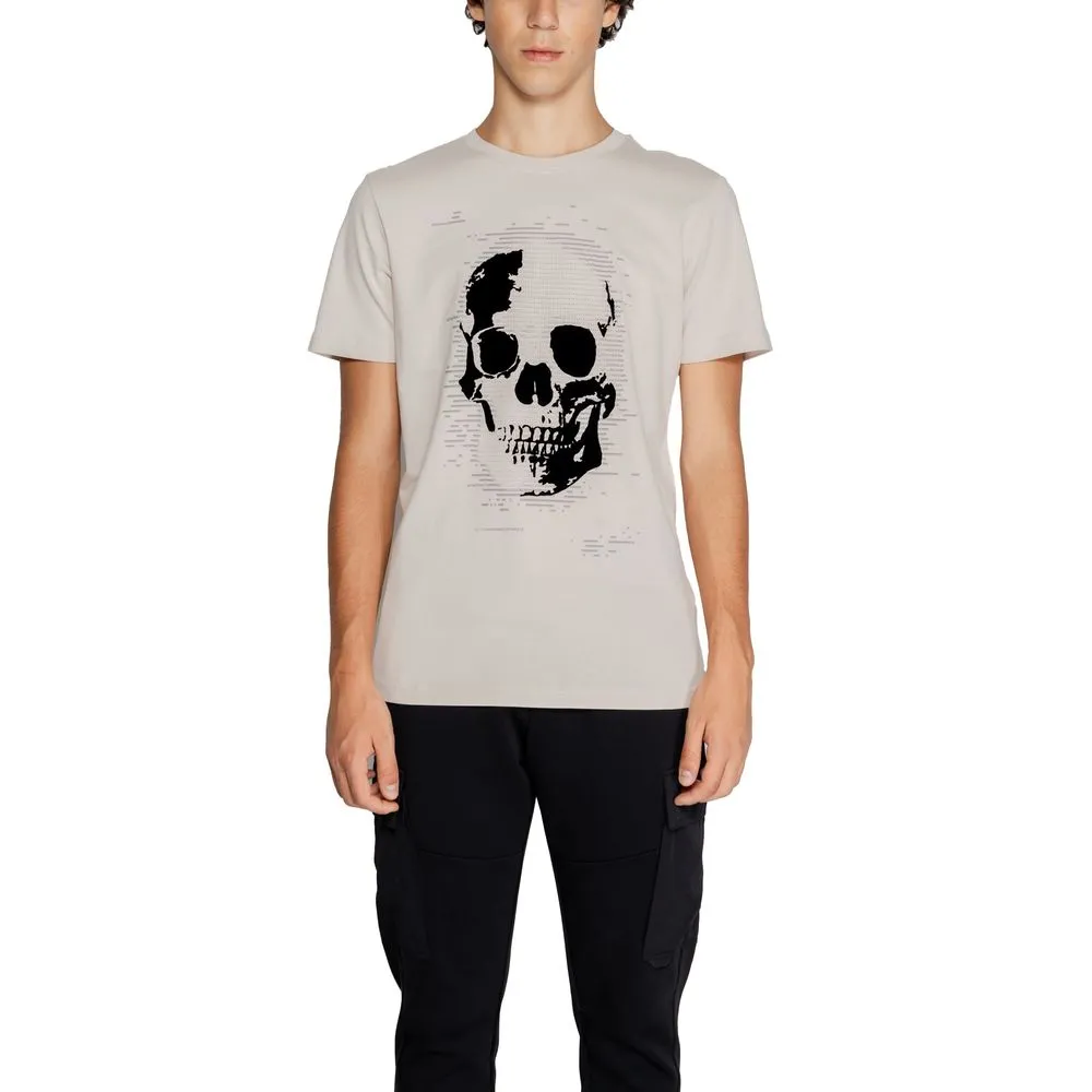 Antony Morato Men's Beige Cotton T-Shirt