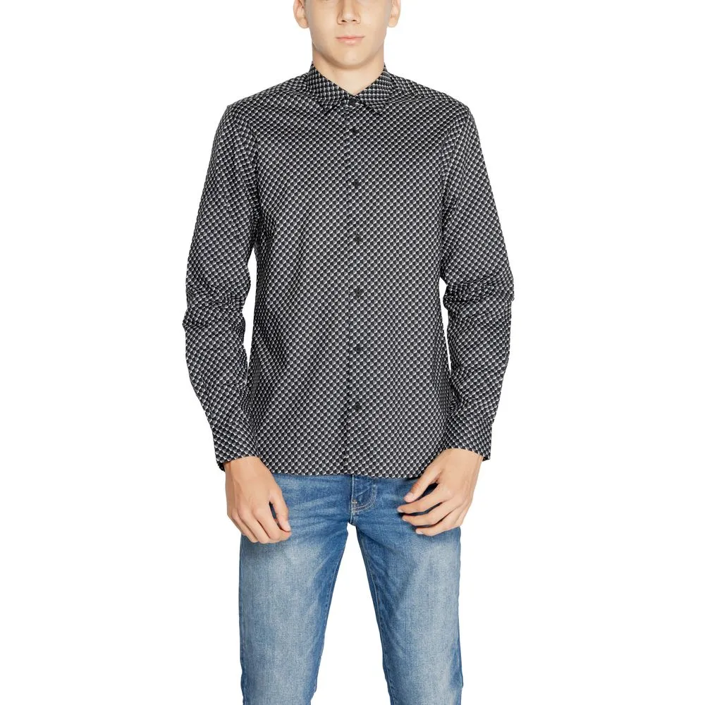 Antony Morato Men's Gray Cotton Shirt