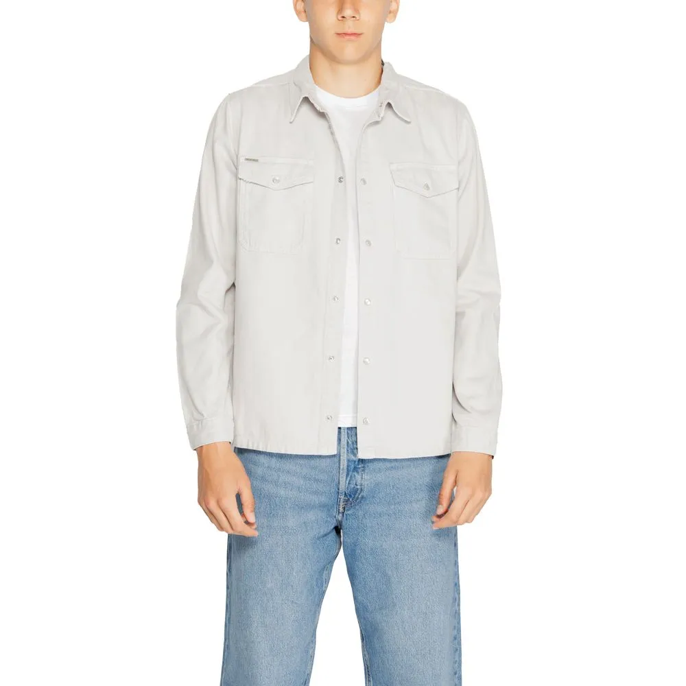 Antony Morato Men's Gray Cotton Shirt