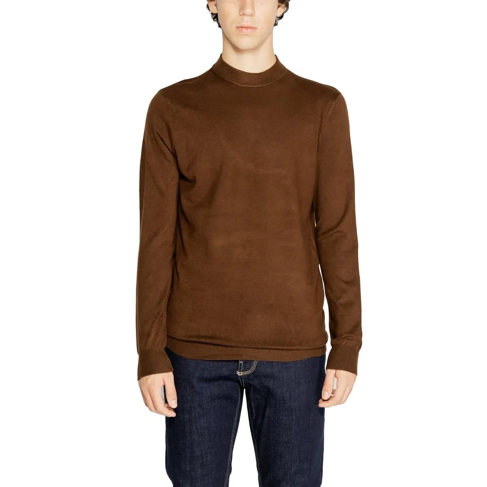 Antony Morato Men's Brown Viscose T-Shirt