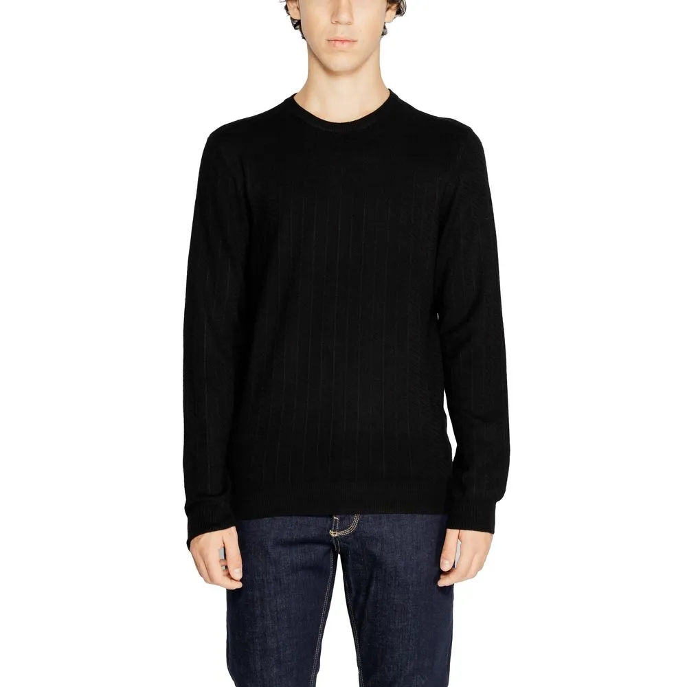 Antony Morato Men's Black Viscose Sweater