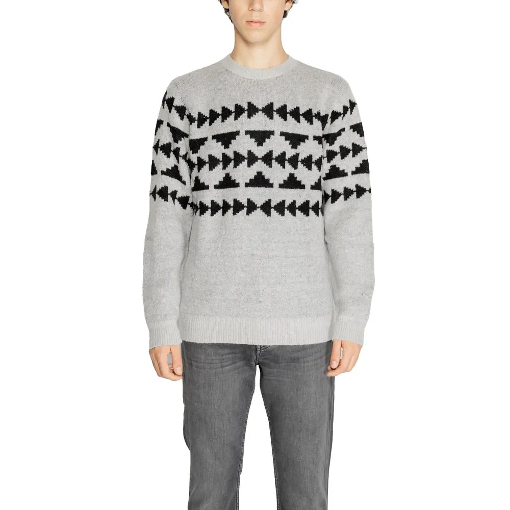Antony Morato Men's Gray Acrylic Sweater