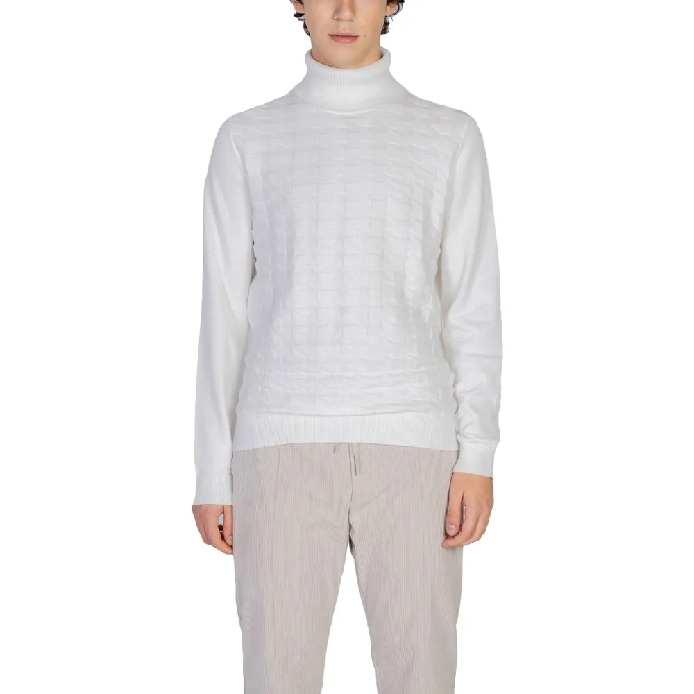 Antony Morato Men's White Cotton Sweater