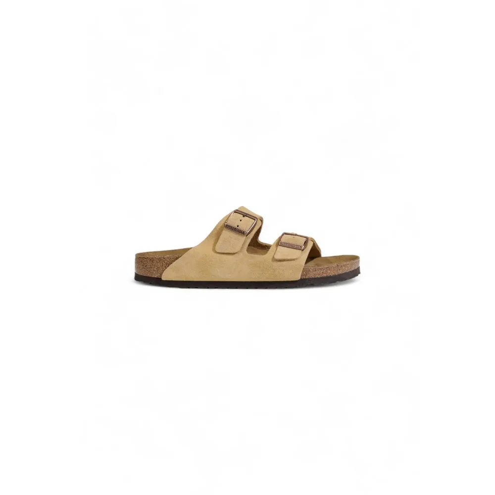 Birkenstock Women's Beige Suede Leather Sandal