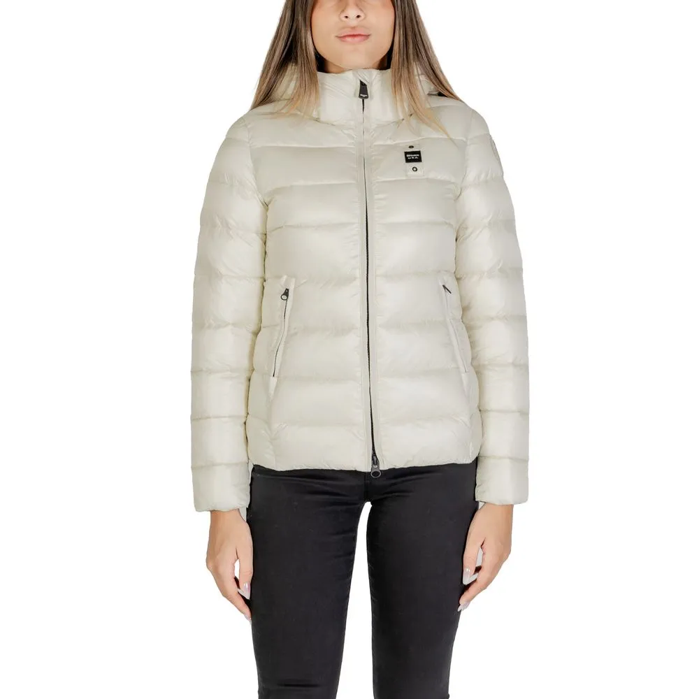 Blauer Women's White Polyamide Jackets & Coat