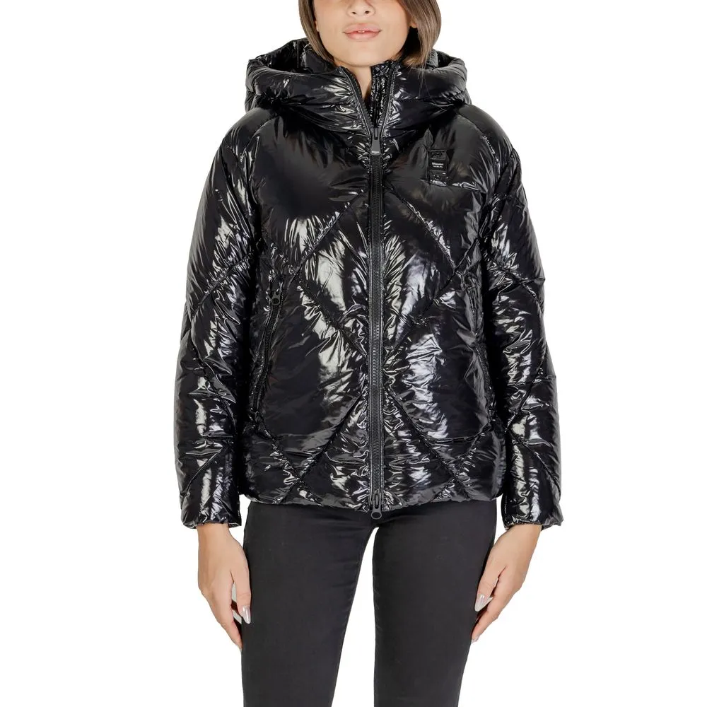 Blauer Women's Black Polyamide Jackets & Coat