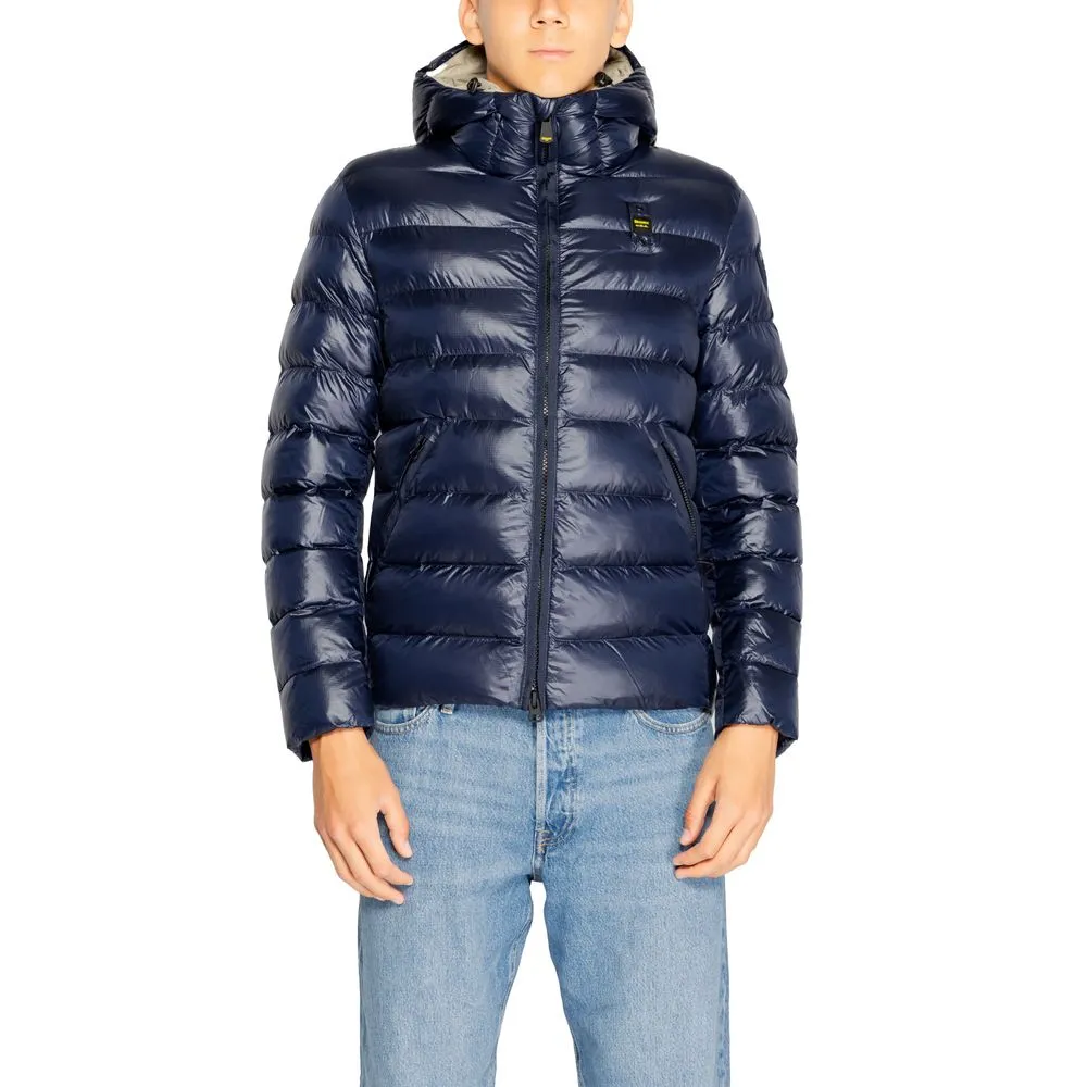 Blauer Men's Blue Polyester Jacket