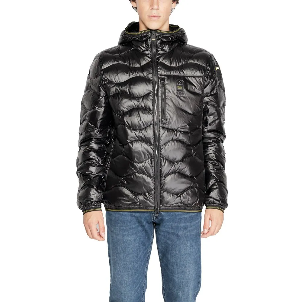 Blauer Men's Black Polyamide Jacket