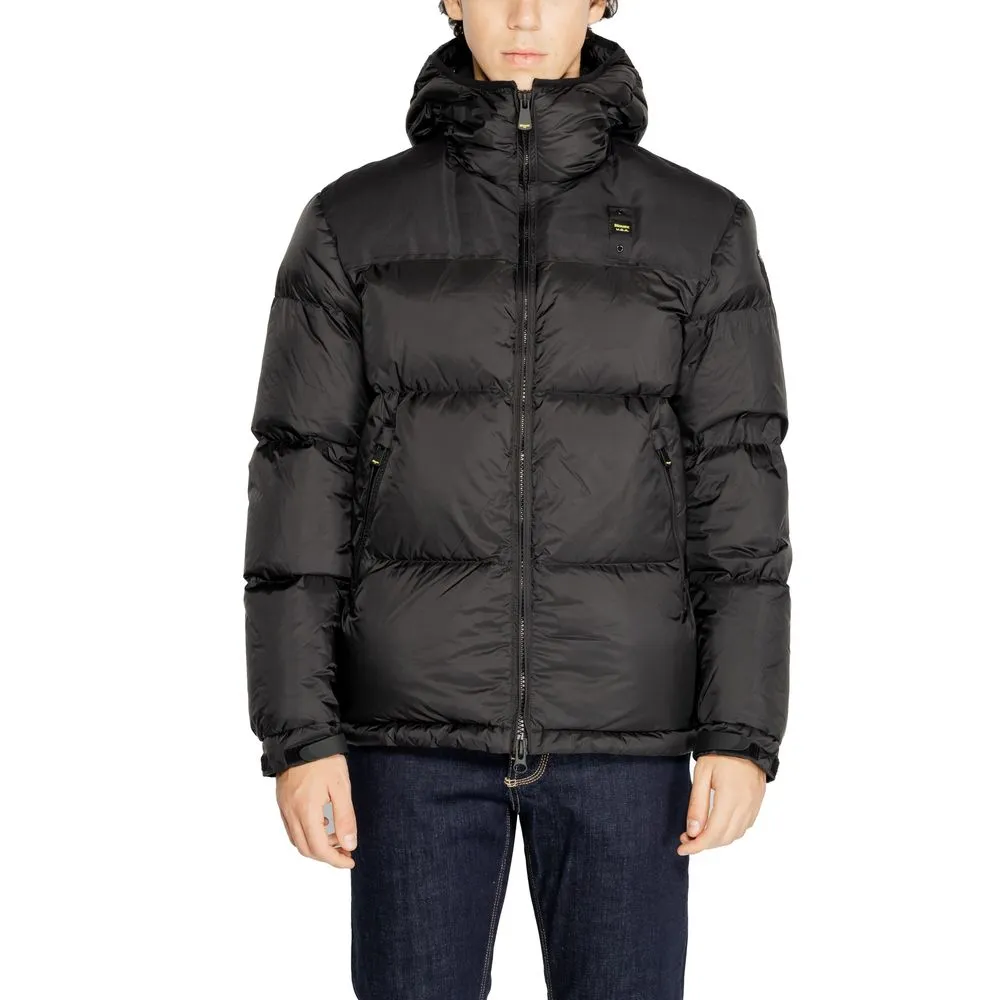 Blauer Men's Black Polyamide Jacket