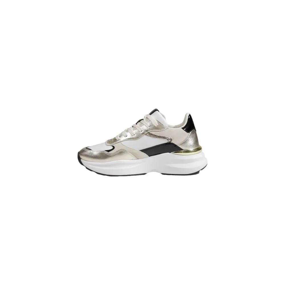 Crime London Women's Gold Leather Sneaker