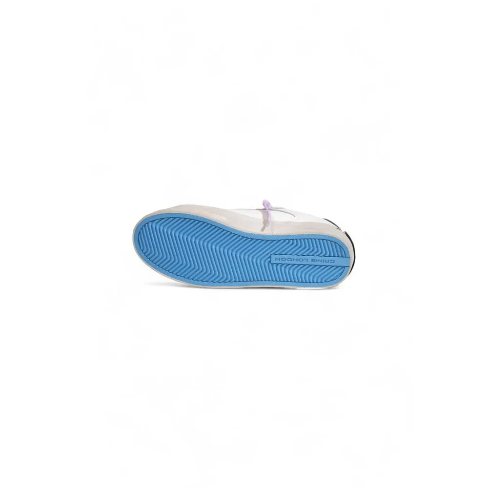 Crime London Women's White Leather Sneaker