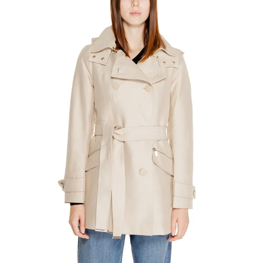 Morgan De Toi Women's Beige Polyester Jackets & Coat