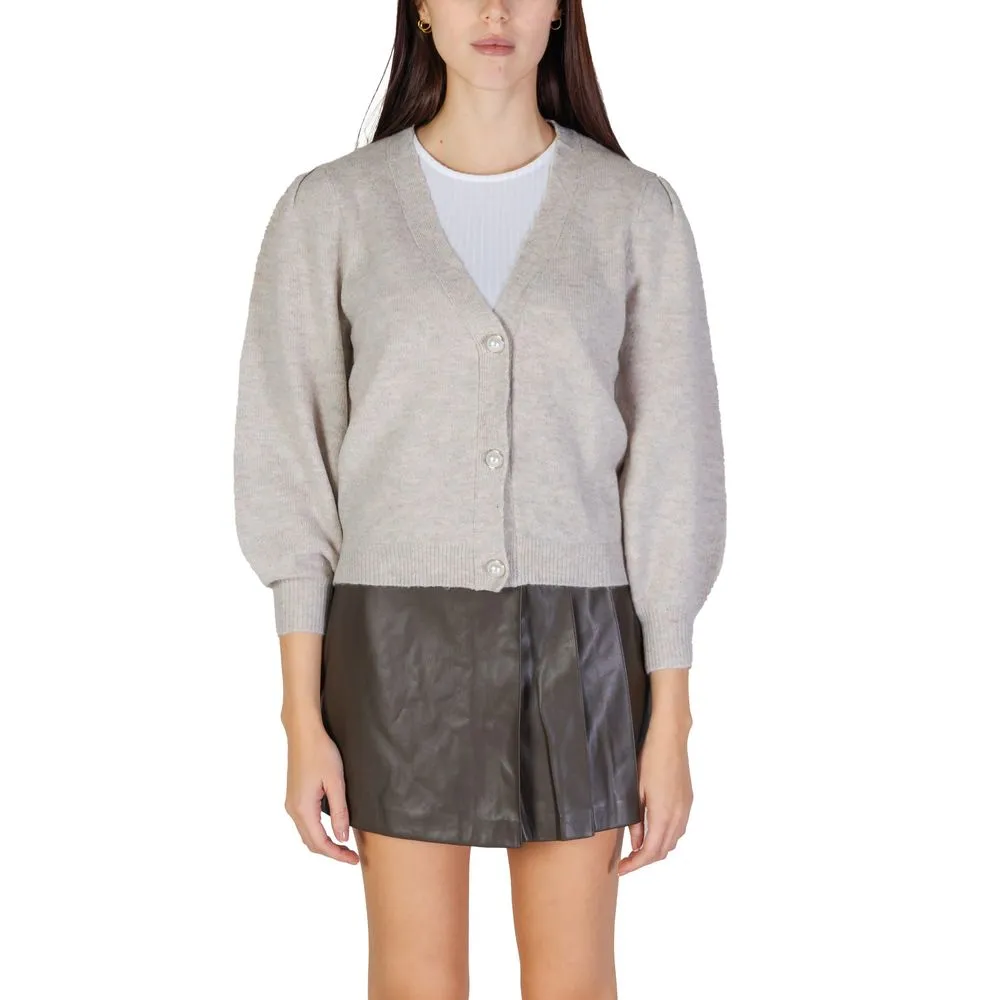 Jacqueline De Yong Women's Gray Recycled Polyester Cardigan