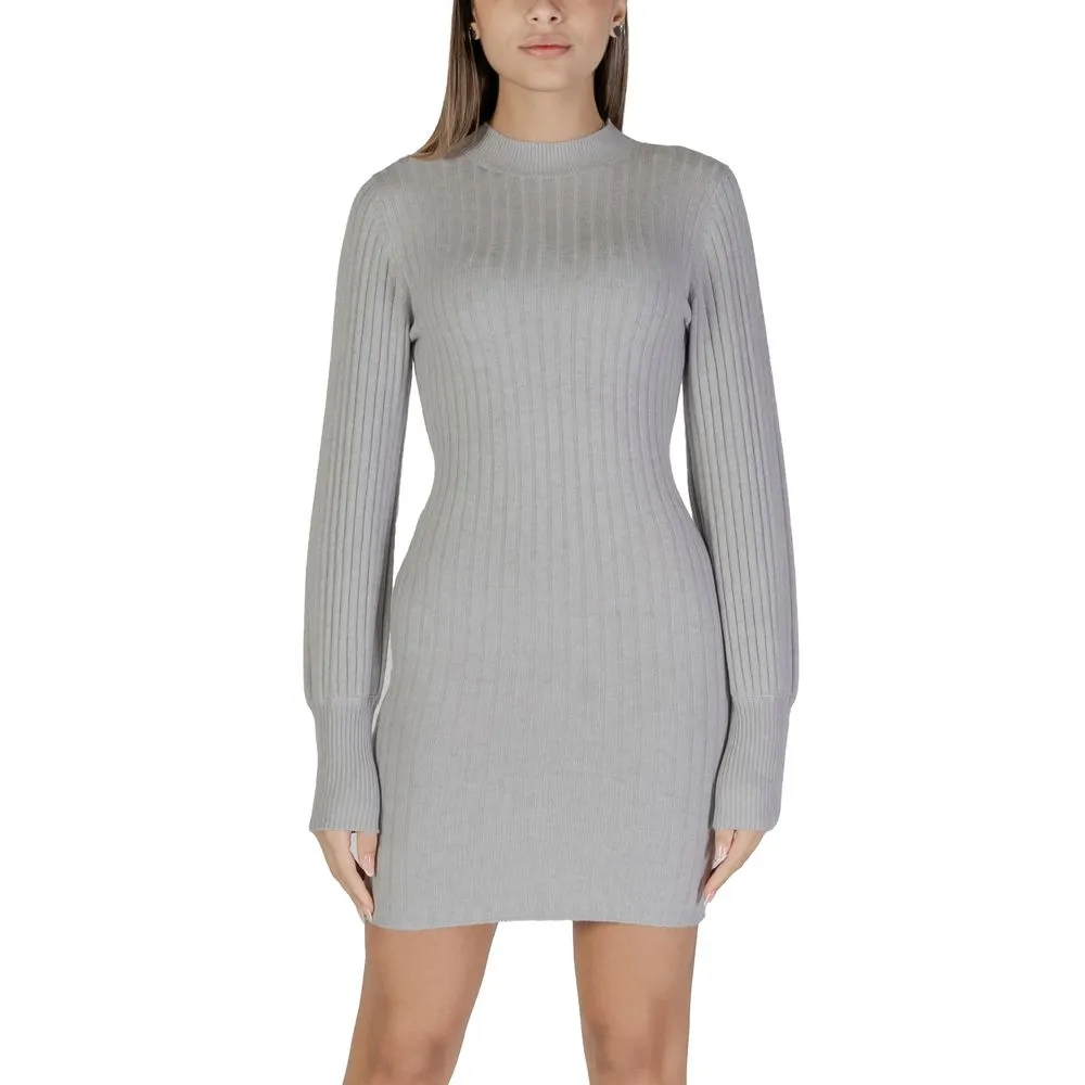 Jacqueline De Yong Women's Gray Viscose Dress