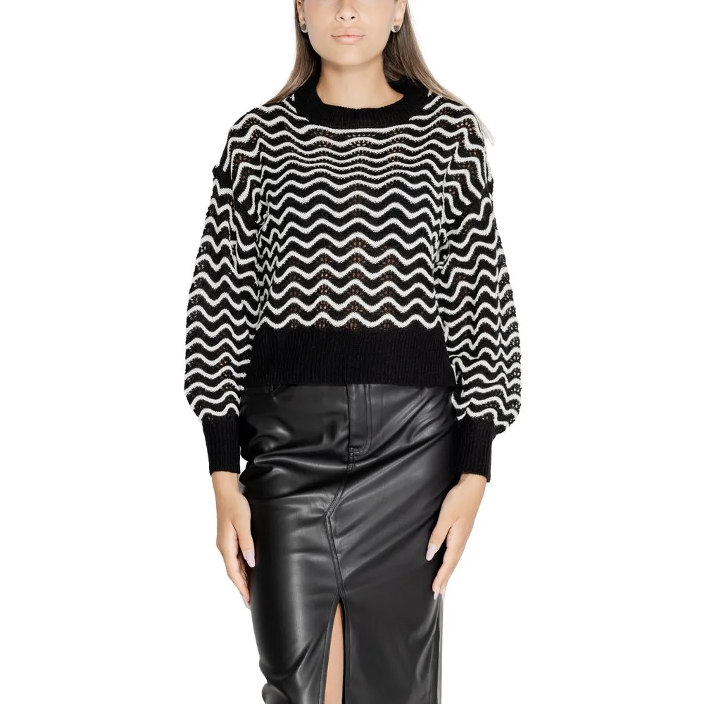 Jacqueline De Yong Women's Black Acrylic Sweater