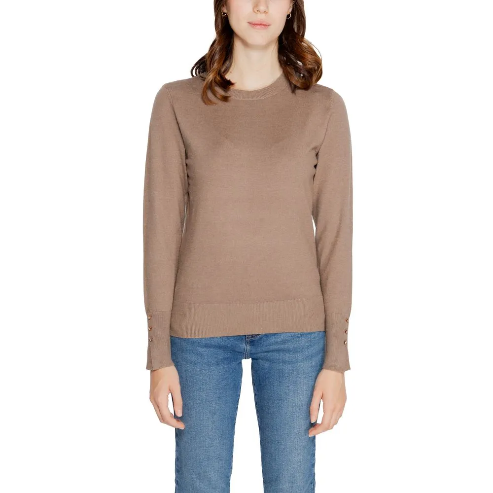 Jacqueline De Yong Women's Gray Viscose Tops & T-Shirt
