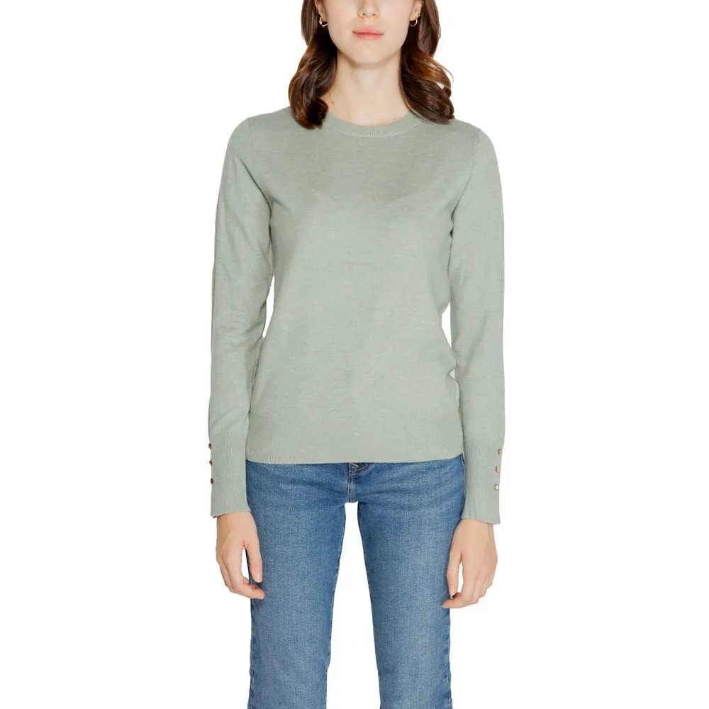 Jacqueline De Yong Women's Turquoise Viscose Tops & T-Shirt