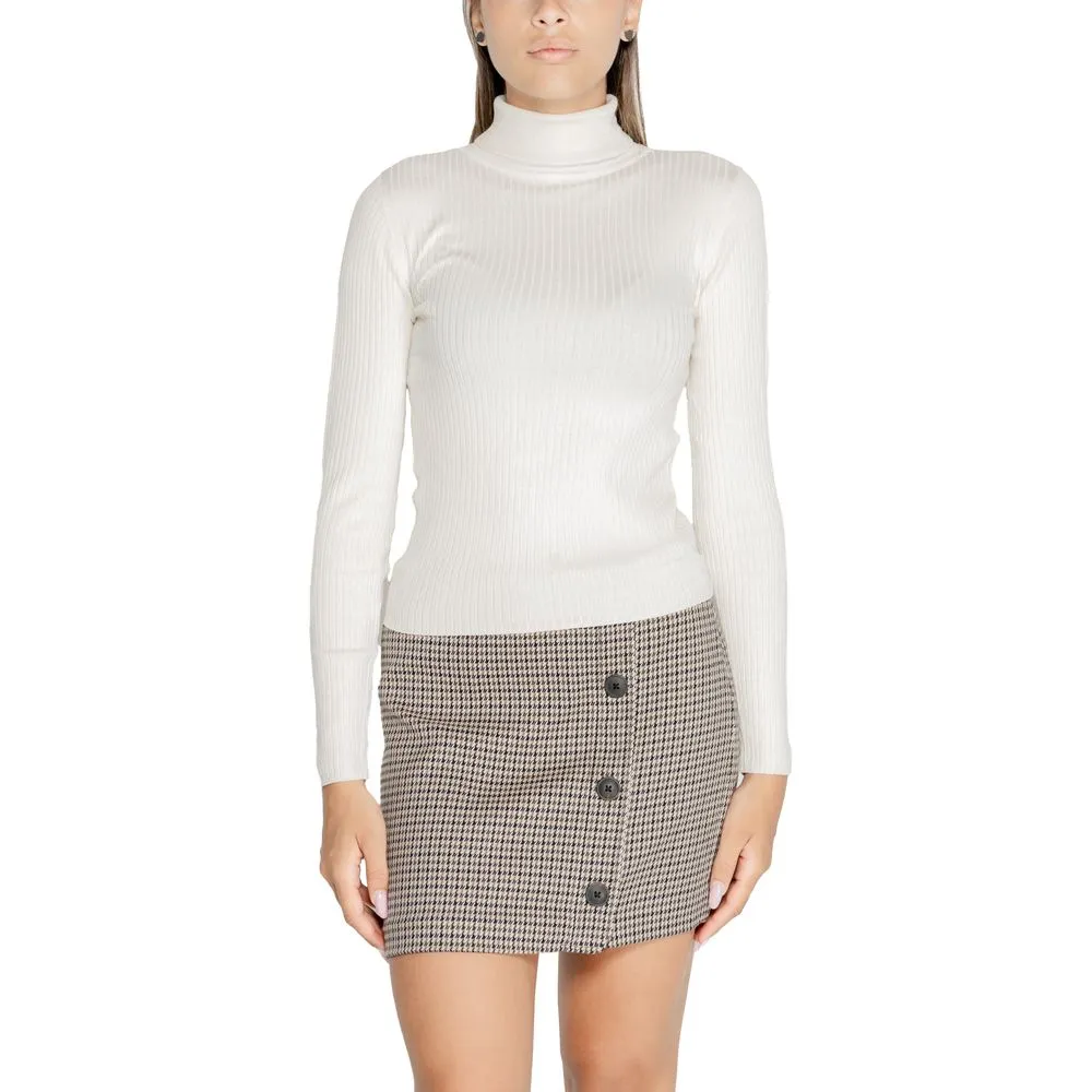 Jacqueline De Yong Women's White Viscose Tops & T-Shirt
