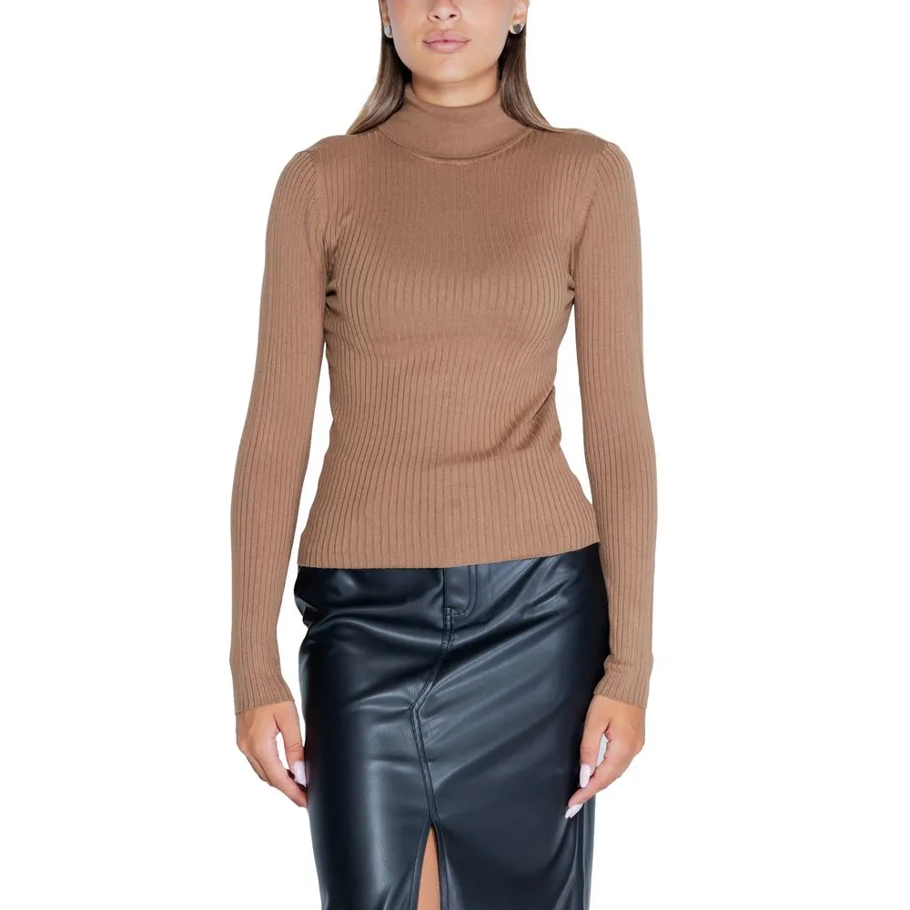 Jacqueline De Yong Women's Brown Viscose Tops & T-Shirt