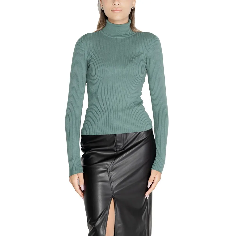 Jacqueline De Yong Women's Turquoise Viscose Tops & T-Shirt