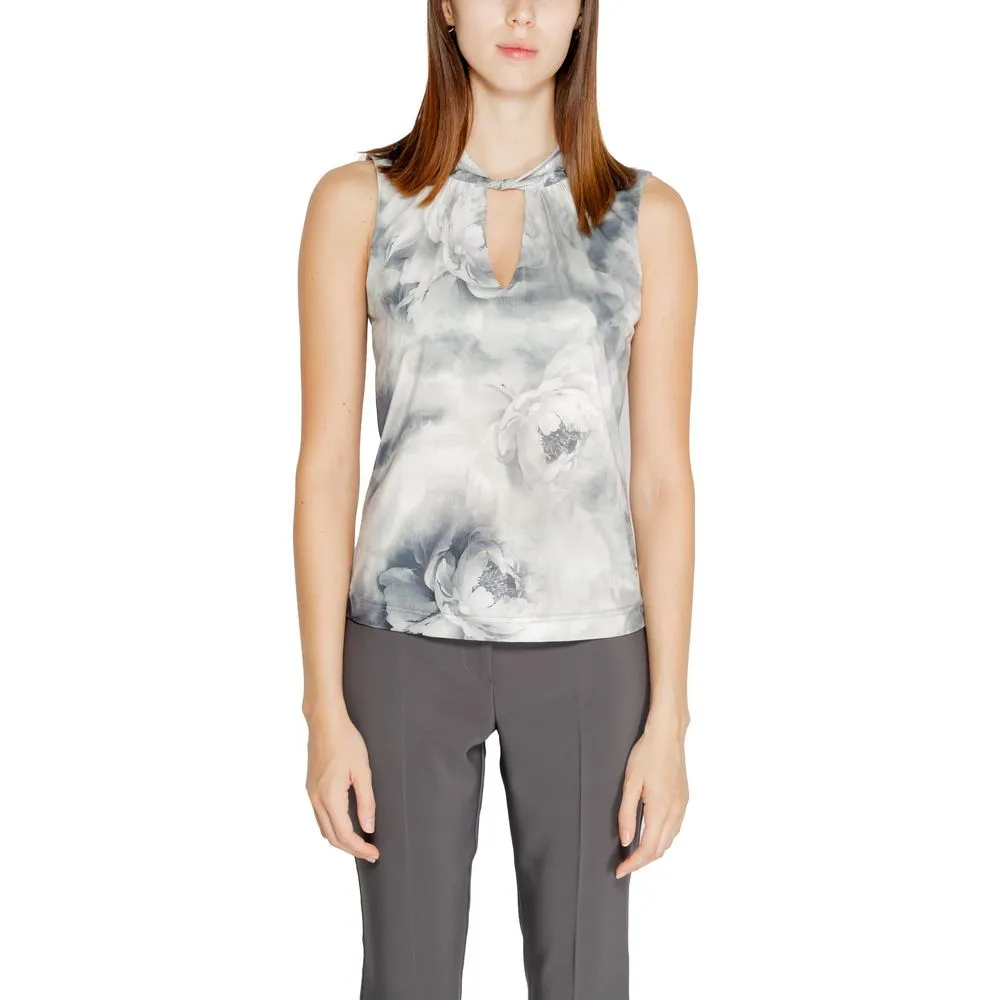 Rinascimento Women's Gray Polyester Tops & T-Shirt