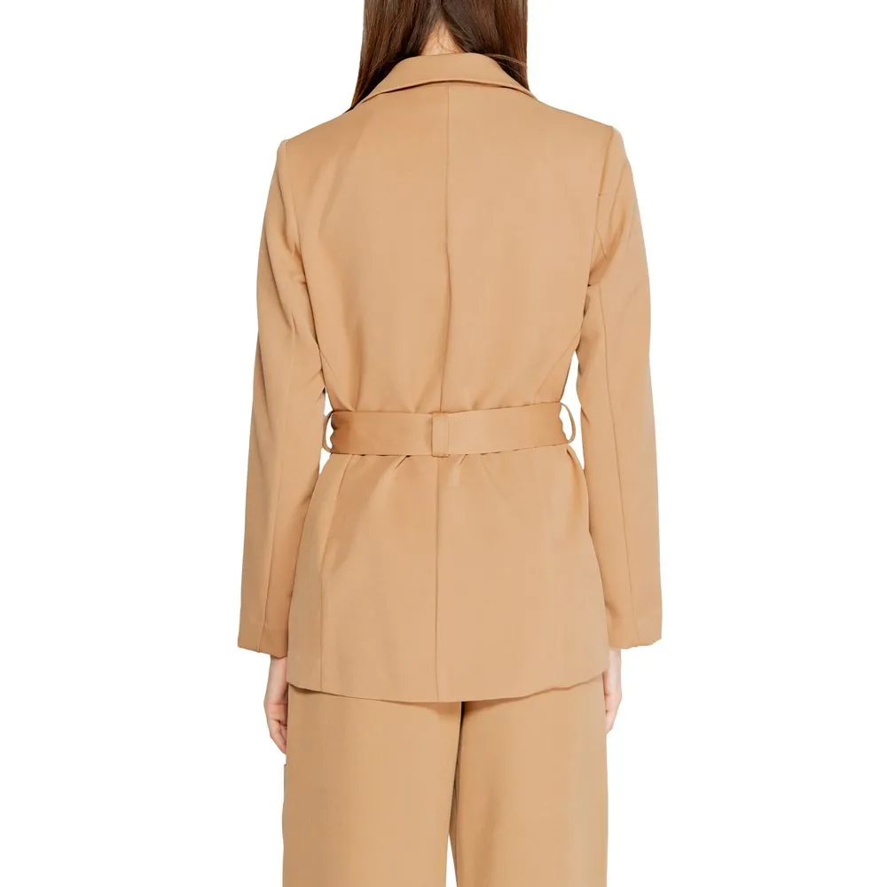Rinascimento Women's Beige Polyester Suits & Blazer