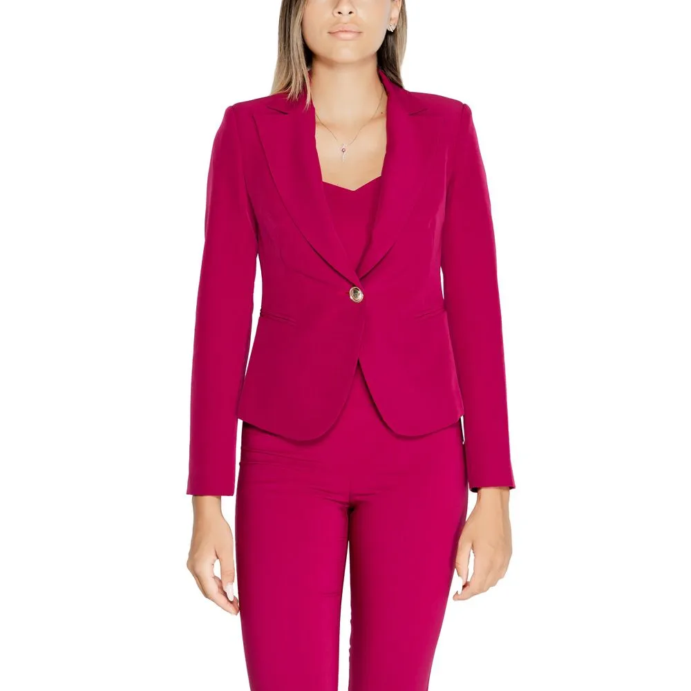 Rinascimento Women's Bordeaux Polyester Suits & Blazer
