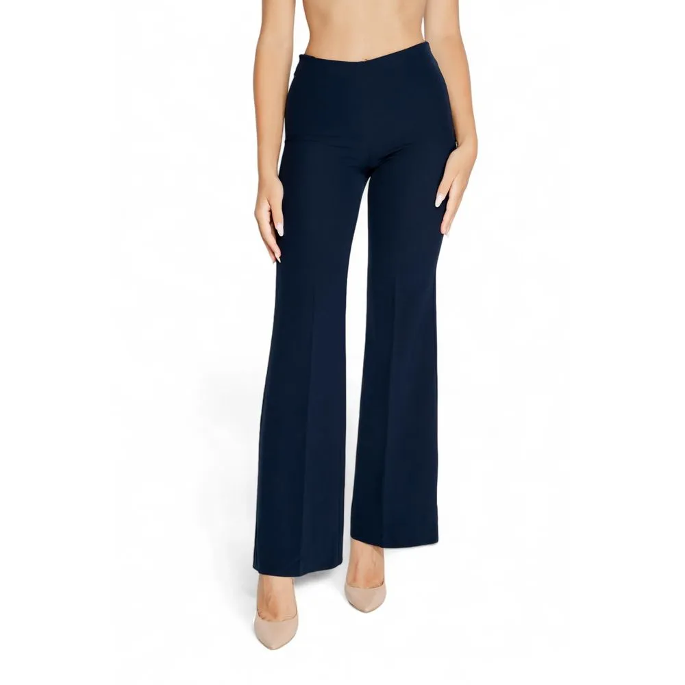 Rinascimento Women's Blue Polyester Jeans & Pant