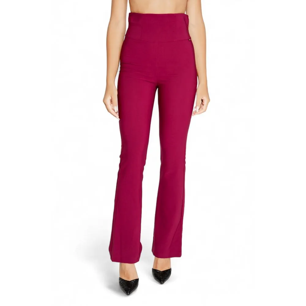 Rinascimento Women's Bordeaux Polyester Jeans & Pant