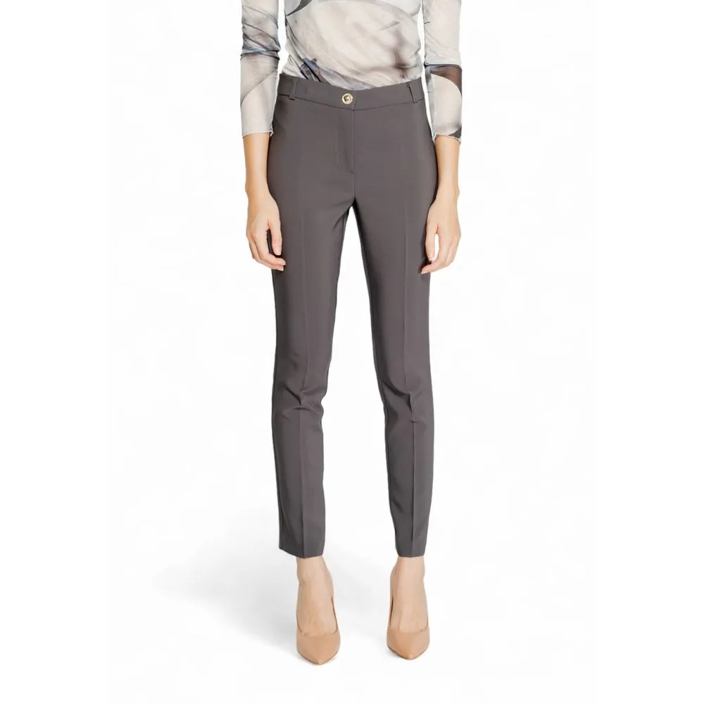 Rinascimento Women's Gray Polyester Jeans & Pant