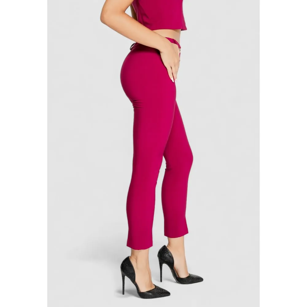 Rinascimento Women's Bordeaux Polyester Jeans & Pant