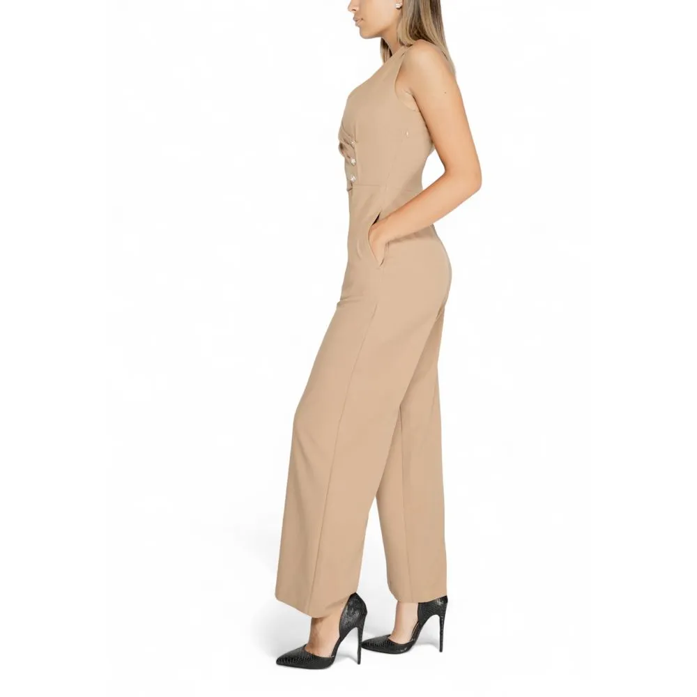 Rinascimento Women's Beige Polyester Suits & Blazer
