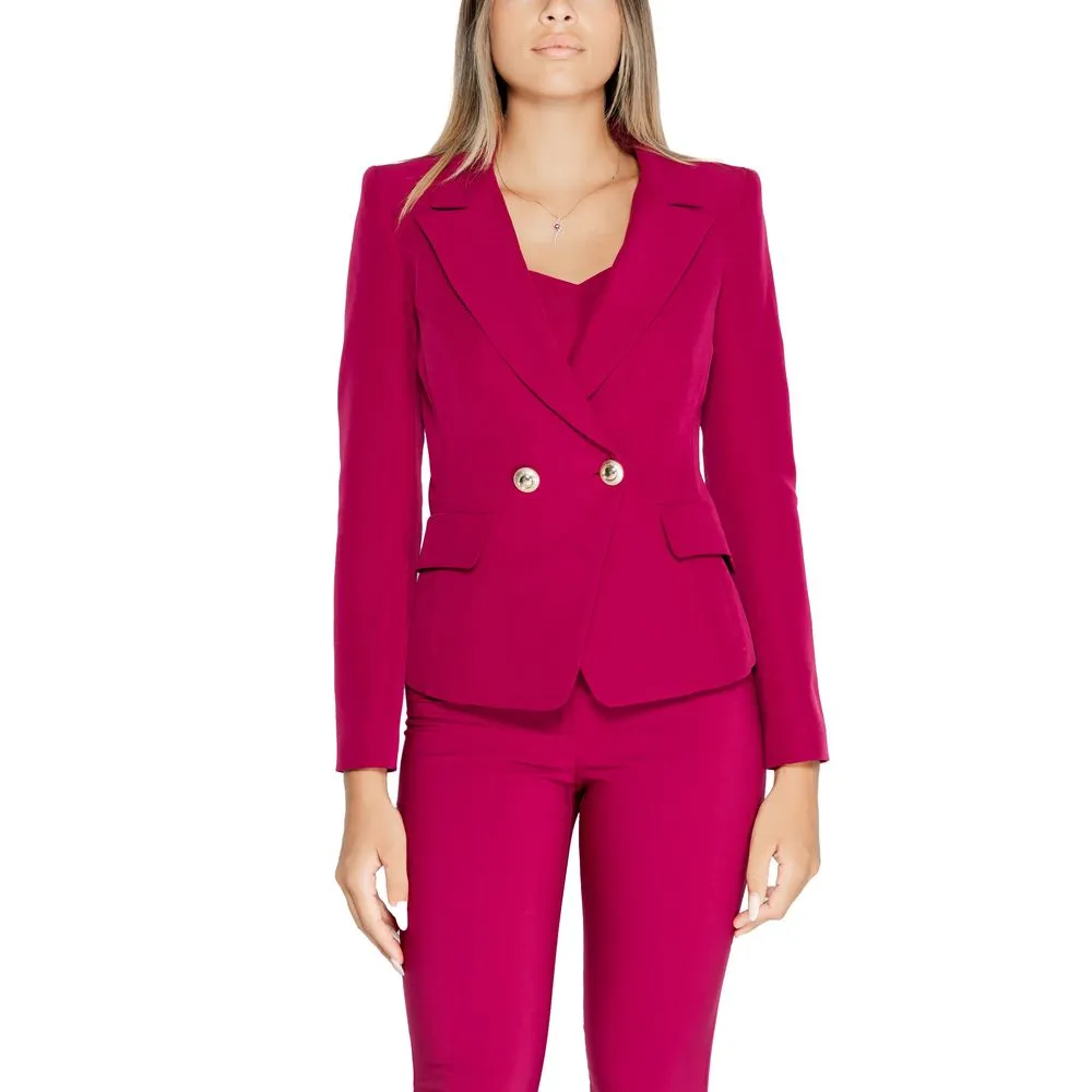 Rinascimento Women's Bordeaux Polyester Suits & Blazer