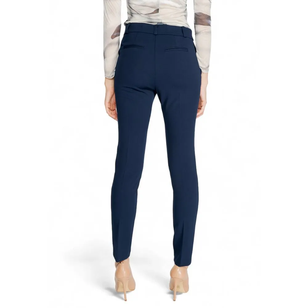 Rinascimento Women's Blue Polyester Jeans & Pant