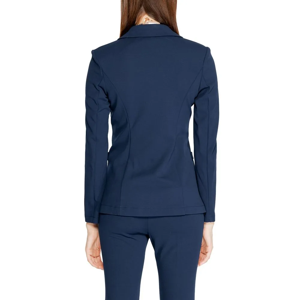Rinascimento Women's Blue Polyester Suits & Blazer