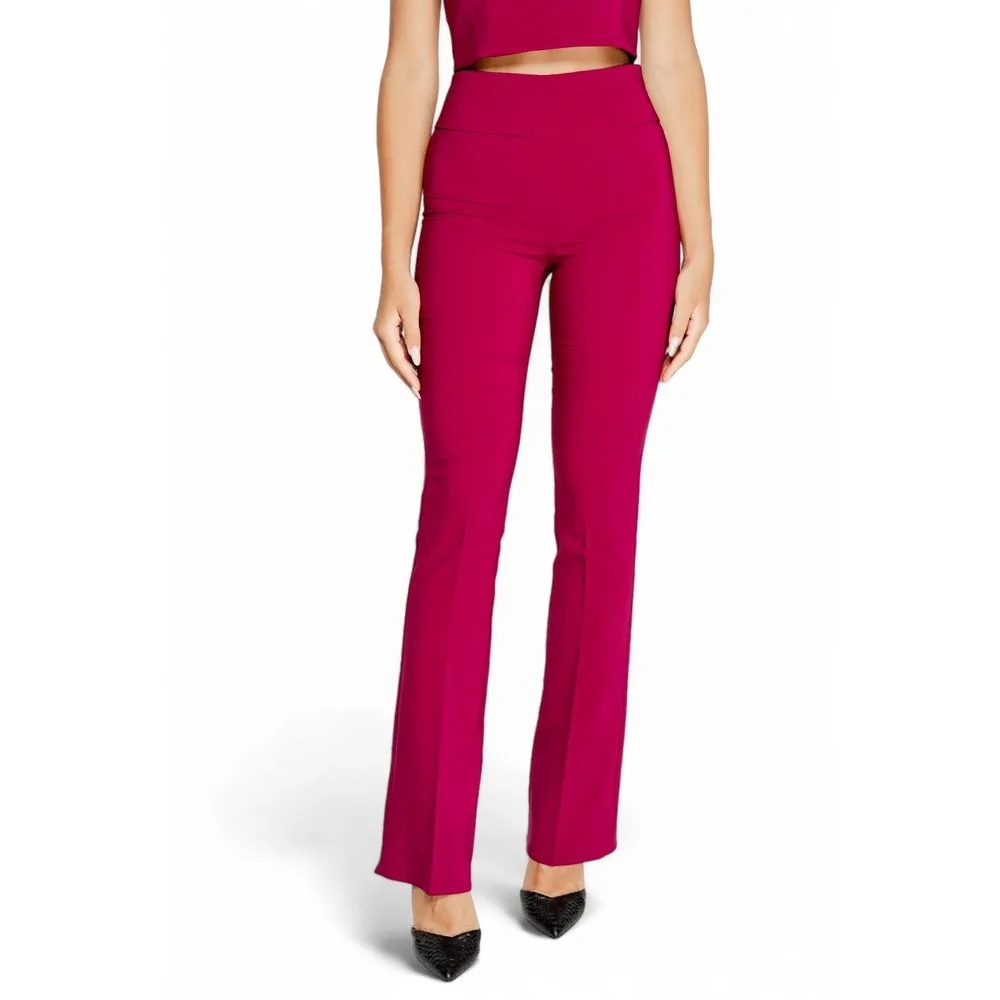 Rinascimento Women's Bordeaux Polyester Jeans & Pant