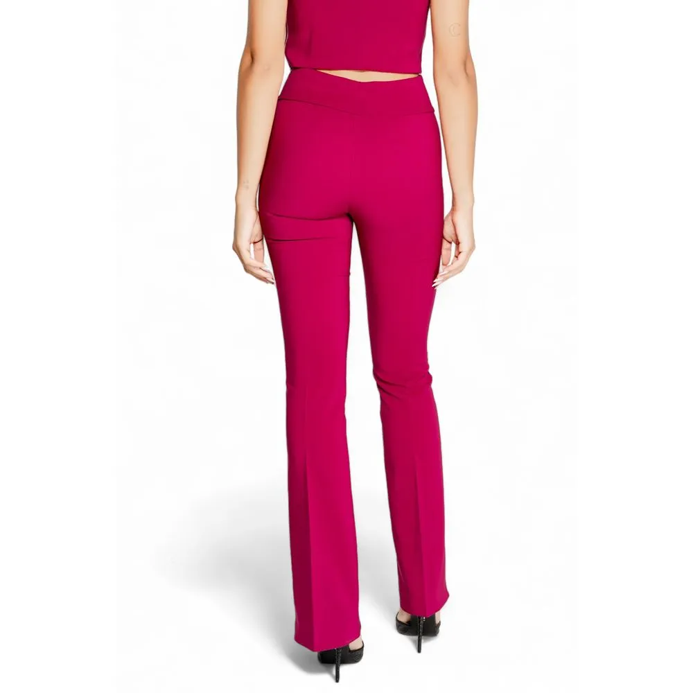Rinascimento Women's Bordeaux Polyester Jeans & Pant