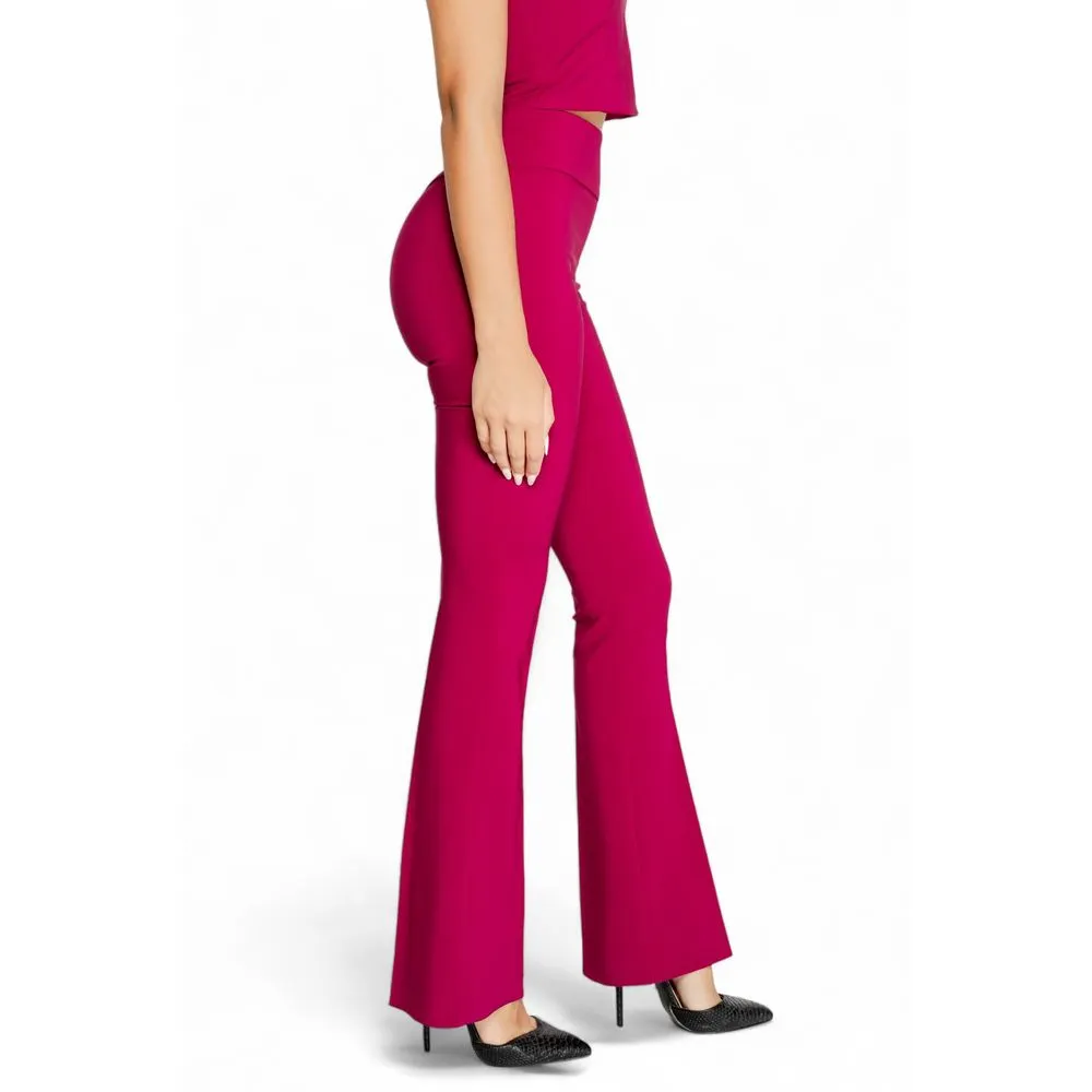 Rinascimento Women's Bordeaux Polyester Jeans & Pant