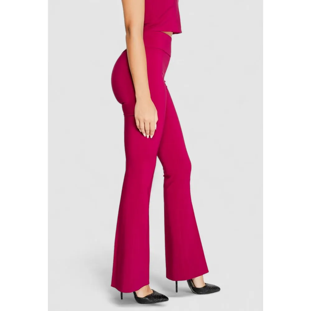Rinascimento Women's Bordeaux Polyester Jeans & Pant