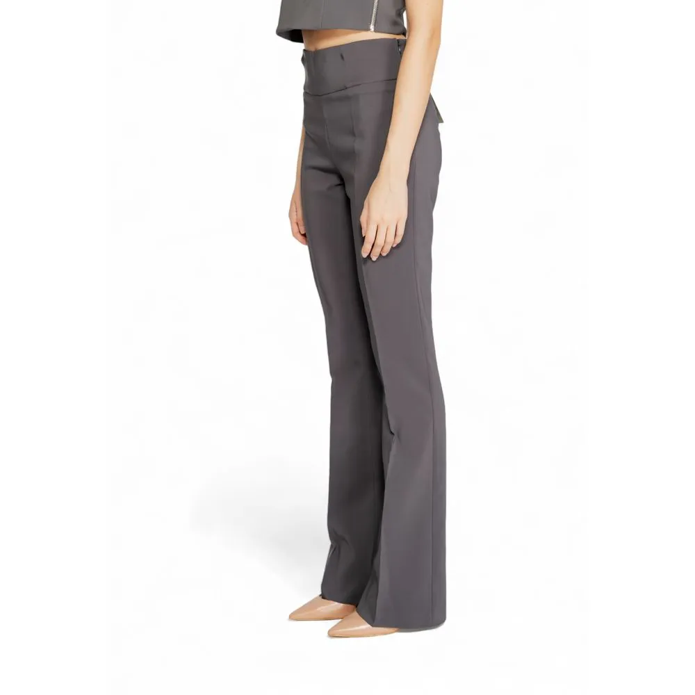 Rinascimento Women's Gray Polyester Jeans & Pant