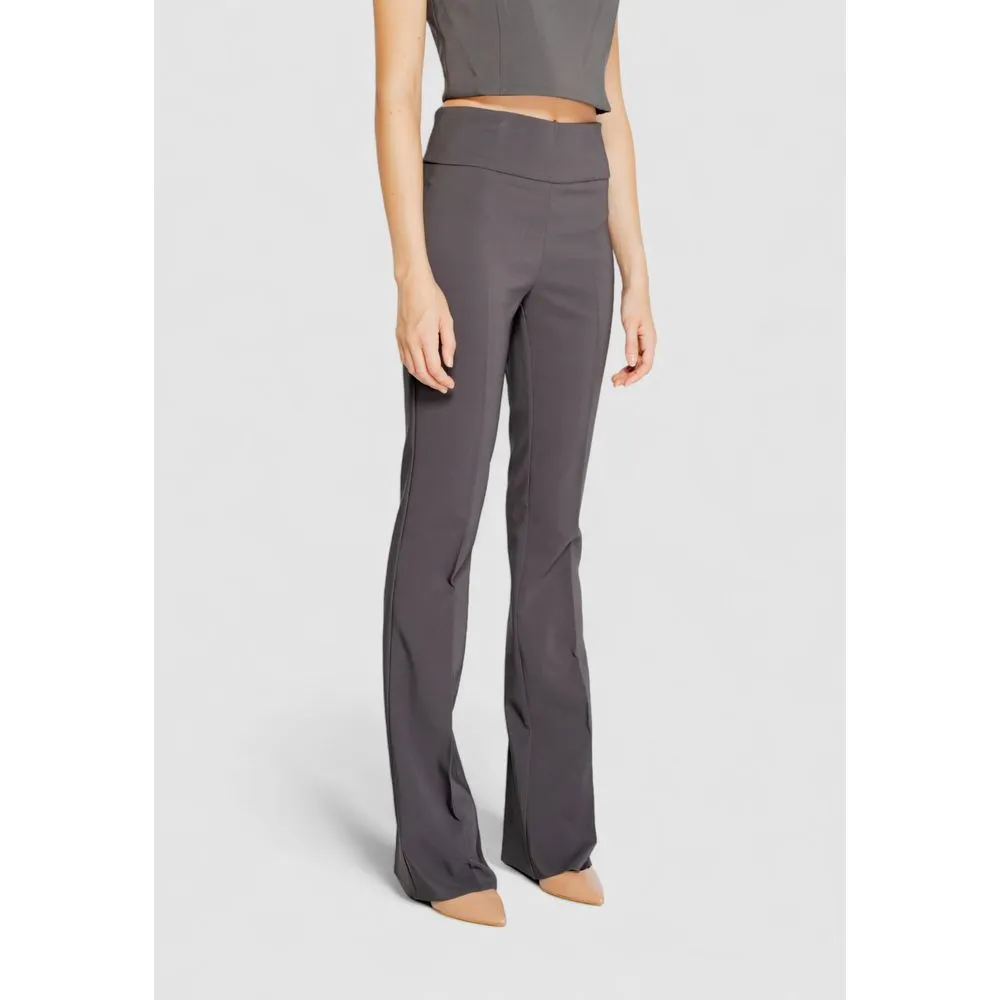 Rinascimento Women's Gray Polyester Jeans & Pant