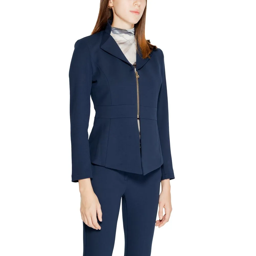 Rinascimento Women's Blue Polyester Suits & Blazer